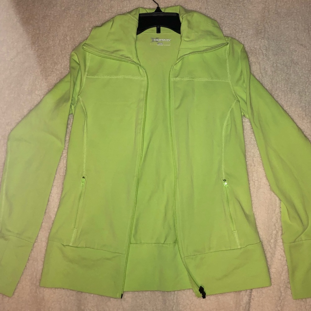 Xersion Lime Green Exercise Jacket - image 2